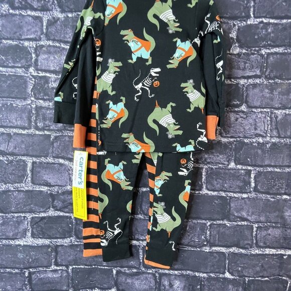 Carter's 18M Toddler Halloween Dinosaur 4pc Snug Fit Pajama Sets Just One You - Picture 8 of 12
